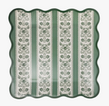 9" Floral Stripe Paper Dinner Plates (8 pack)