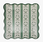 9" Floral Stripe Paper Dinner Plates (8 pack)