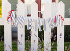 America Ticking Stripe Garland