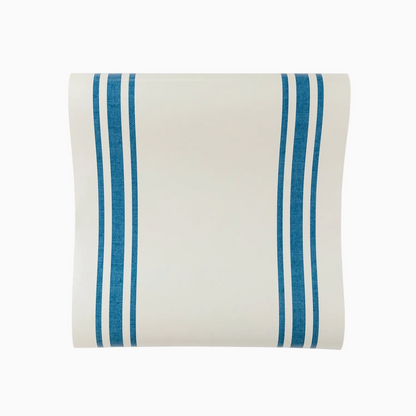Navy Stripe Paper Table Runner