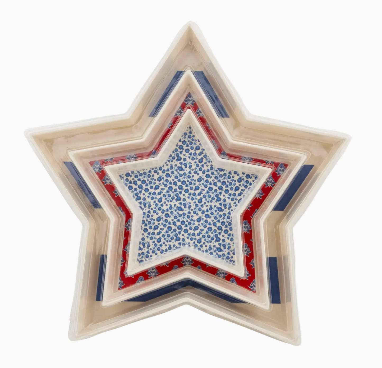 Americana Stacking Stars Tray Set