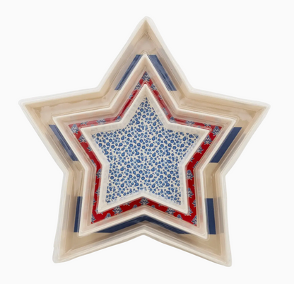 Americana Stacking Stars Tray Set