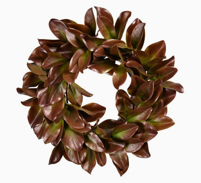 Fall Magnolia Leaf Wreath - 26"
