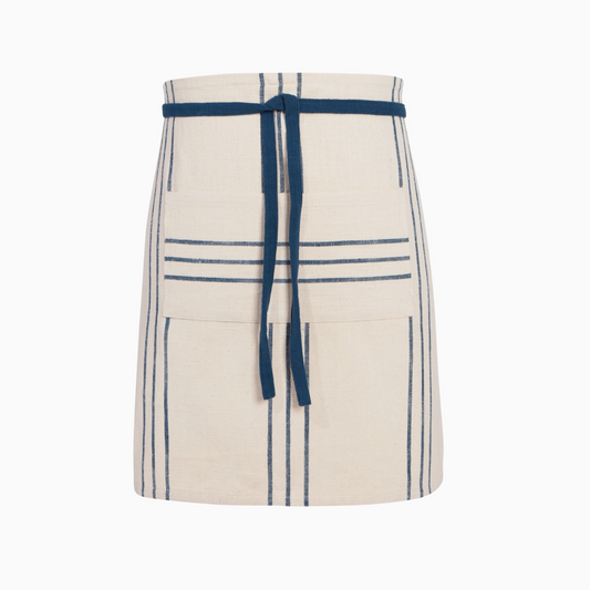 Vintage Navy Stripe Waist Apron