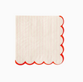 pink stripe cocktail napkin
